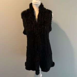 Love Token Fur Vest. 32 in long. Fur inside and out